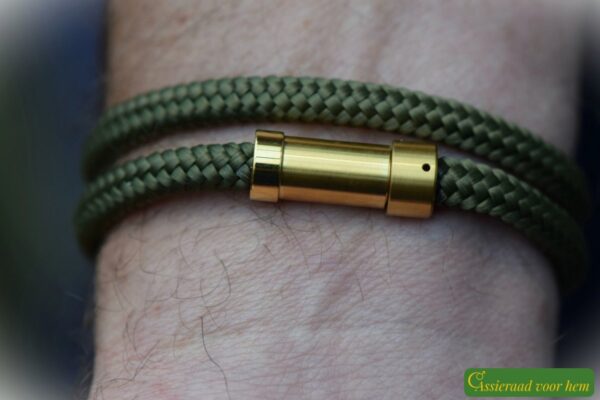 Crematie-as heren gedenk armband sailrope | HSSA1055 - Afbeelding 5