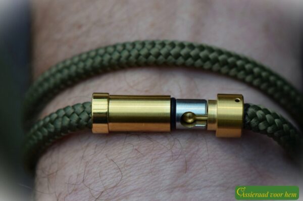 Crematie-as heren gedenk armband sailrope | HSSA1055 - Afbeelding 6