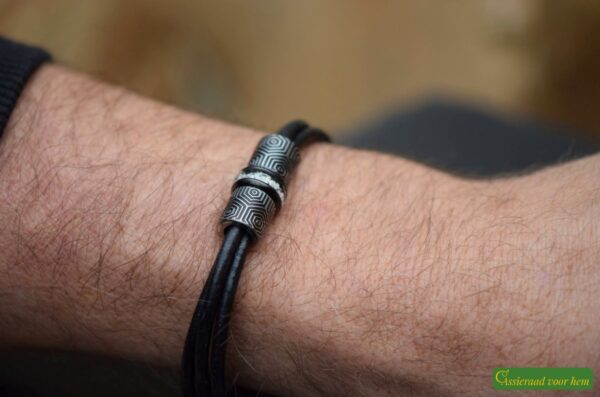 Lederen heren armbanden | HSLA3027 - Afbeelding 2