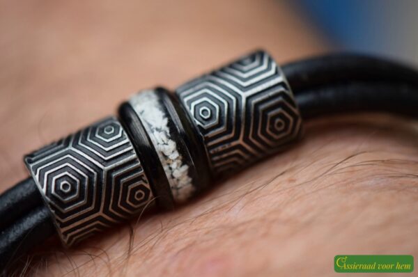 Lederen heren armbanden | HSLA3027 - Afbeelding 4