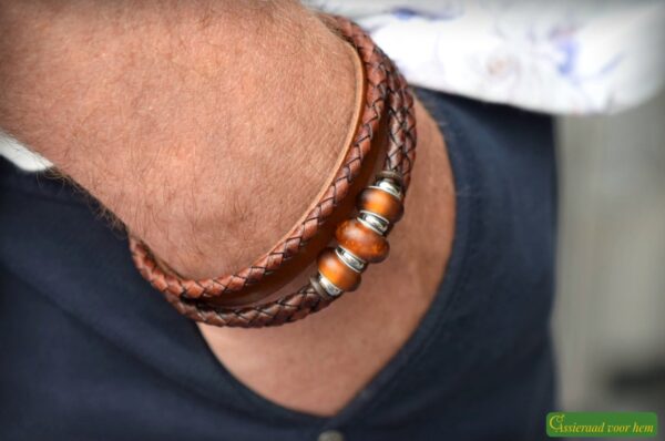Lederen heren armbanden | HSLA3029 - Afbeelding 3
