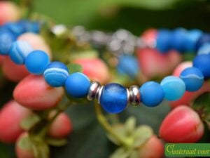 HSNA4018 | Crematie-as heren gedenk armband natuursteen