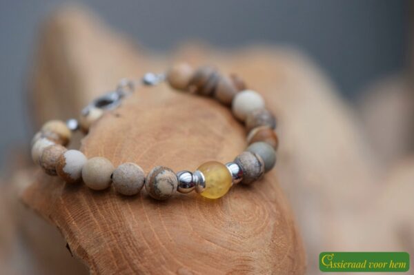 Natuursteen heren armbanden | HSNA4014 - Afbeelding 2