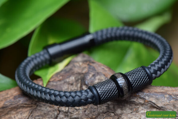 Crematie-as heren gedenk armband sailrope | HSSA1052 - Afbeelding 3