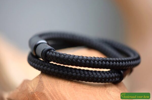 Crematie-as heren gedenk armband sailrope | HSSA1052 - Afbeelding 4