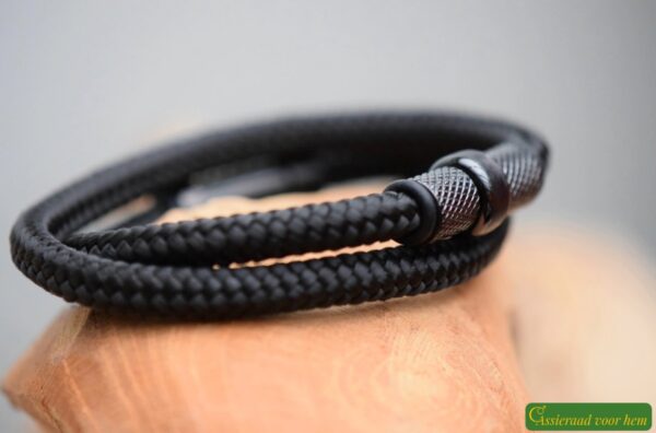 Crematie-as heren gedenk armband sailrope | HSSA1052 - Afbeelding 5