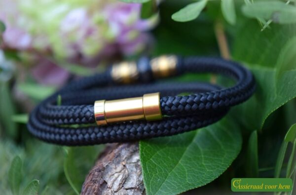 Crematie-as heren gedenk armband sailrope | HSSA1058 - Afbeelding 4