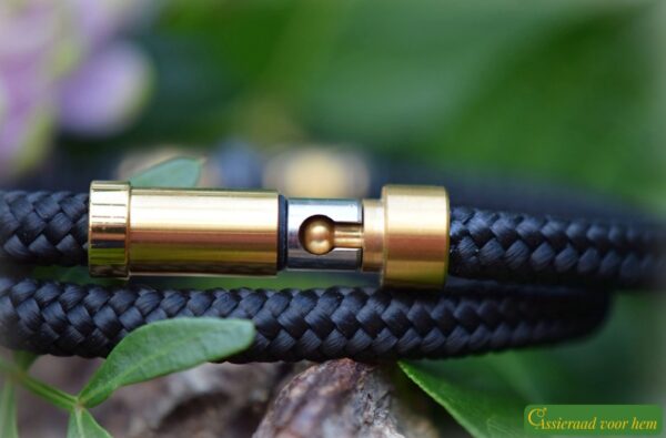 Crematie-as heren gedenk armband sailrope | HSSA1058 - Afbeelding 5