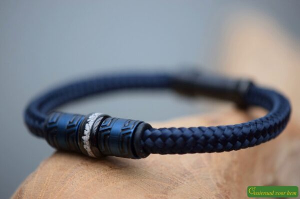 Crematie-as heren gedenk armband sailrope | HSSA1036 - Afbeelding 2