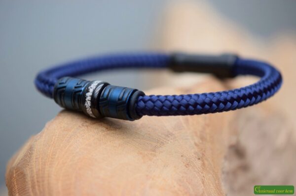 Crematie-as heren gedenk armband sailrope | HSSA1056