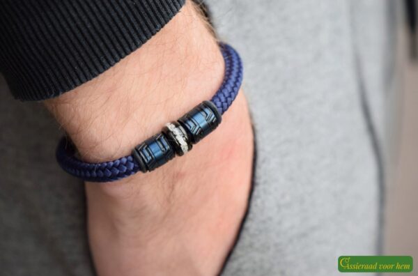 Crematie-as heren gedenk armband sailrope | HSSA1056 - Afbeelding 5