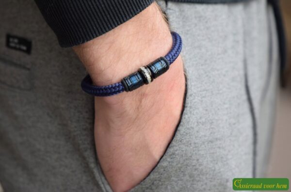 Crematie-as heren gedenk armband sailrope | HSSA1056 - Afbeelding 7