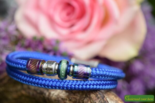 Crematie-as heren gedenk armband sailrope | HSSA1038 - Afbeelding 3