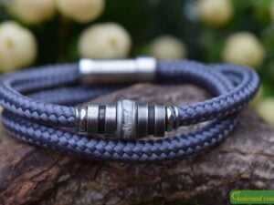 Crematie-as heren gedenk armband sailrope | HSSA1053