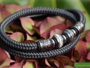 Crematie-as heren gedenk armband sailrope | HSSA1041