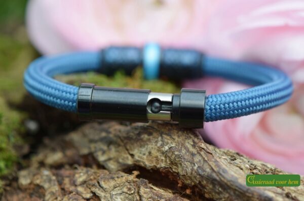 Crematie-as heren gedenk armband sailrope | HSSA1060 - Afbeelding 4