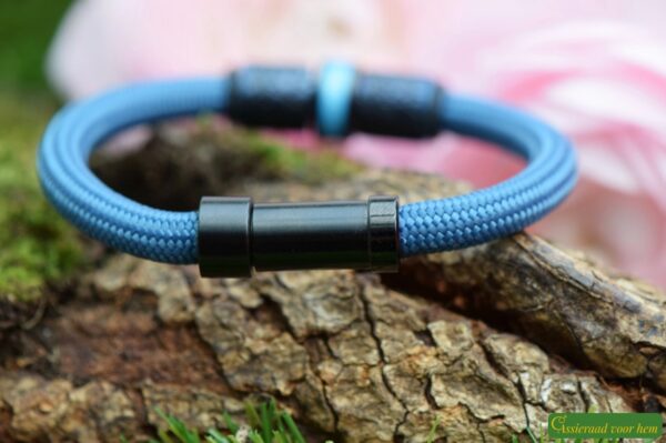 Crematie-as heren gedenk armband sailrope | HSSA1060 - Afbeelding 5
