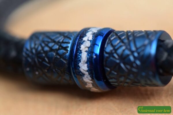 Crematie-as heren gedenk armband sailrope | HSSA1059 - Afbeelding 5