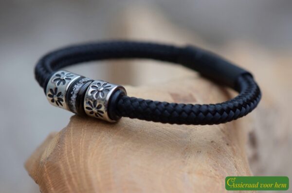 Crematie-as heren gedenk armband sailrope | HSSA1037