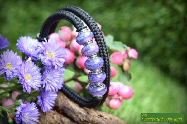 Crematie-as heren gedenk armband sailrope | HSSA1061 - Afbeelding 2