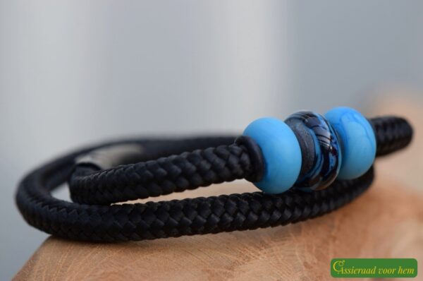 Crematie-as heren gedenk armband sailrope | HSSA1062