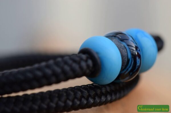 Crematie-as heren gedenk armband sailrope | HSSA1062 - Afbeelding 3