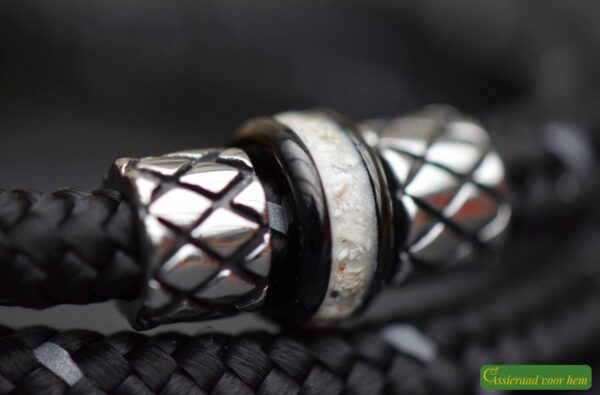 Crematie-as heren gedenk armband sailrope | HSSA1049 - Afbeelding 5