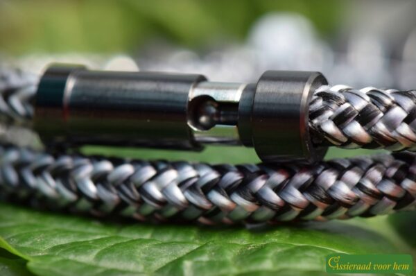 Crematie-as heren gedenk armband sailrope | HSSA1042 - Afbeelding 5