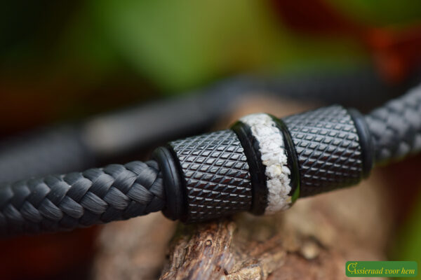Crematie-as heren gedenk armband sailrope | HSSA1065 - Afbeelding 2