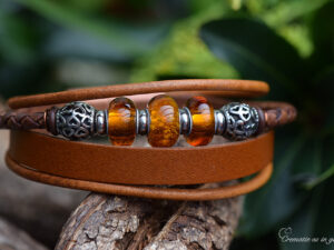 Lederen heren armbanden | HSLA3038