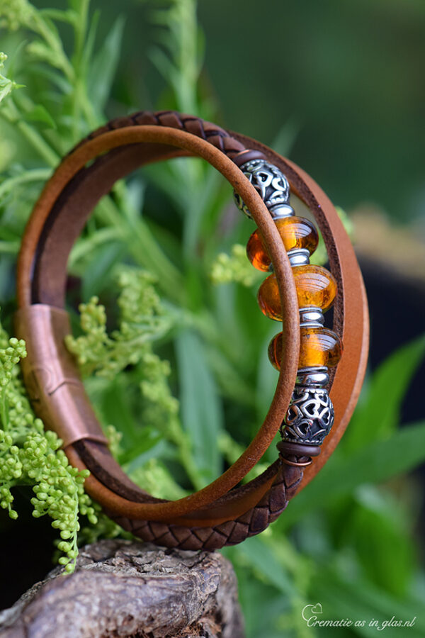 Lederen heren armbanden | HSLA3038 - Afbeelding 2