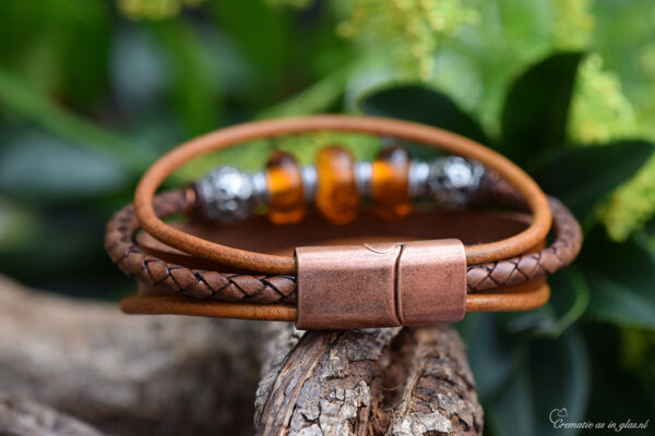 Lederen heren armbanden | HSLA3038 - Afbeelding 3