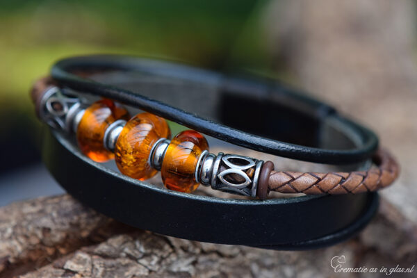 Lederen heren armbanden | HSLA3039