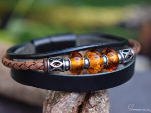 Lederen heren armbanden