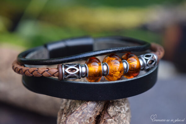 Lederen heren armbanden | HSLA3039 - Afbeelding 2