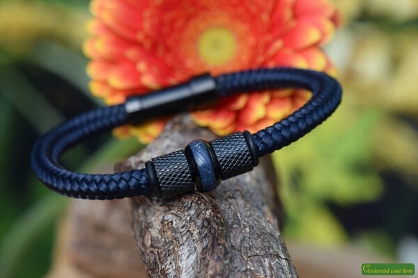Crematie-as heren gedenk armband sailrope | HSSA1066 - Afbeelding 4
