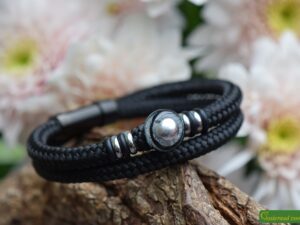 Crematie-as heren gedenk armband sailrope | HSSA1069