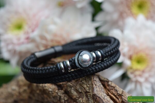 Crematie-as heren gedenk armband sailrope | HSSA1069