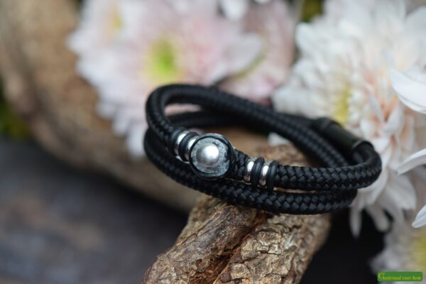 Crematie-as heren gedenk armband sailrope | HSSA1069 - Afbeelding 3