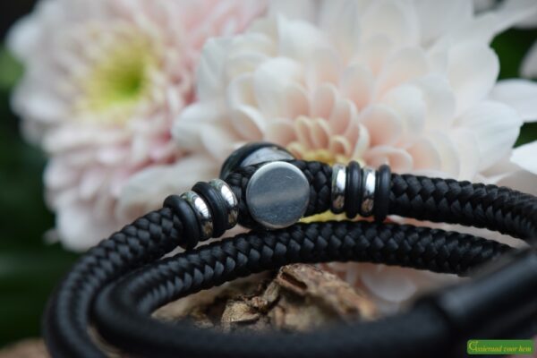 Crematie-as heren gedenk armband sailrope | HSSA1069 - Afbeelding 5